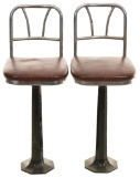 2-Counter Stools w/Chromed Backs