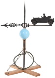 Small Open Car With Male Driver Weathervane