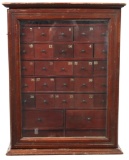 Humphrey's Specifics Apothecary Wood Counter-Top Cabinet