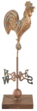 Small Crowing Rooster With Closed Wings Weathervane