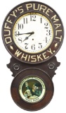 Duffy's Pure Malt Whiskey Advertising Clock