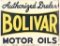 Authorized Dealer Bolivar Motor Oils Metal Flange Sign