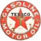 Texaco (Black-T) Star Logo Gasoline Motor Oil Porcelain Sign