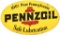 Pennzoil w/Red Bell Safe Lubrication Metal Sign