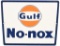 Gulf No-Nox Porcelain Pump Sign