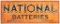 National Batteries Authorized Service Metal Sign