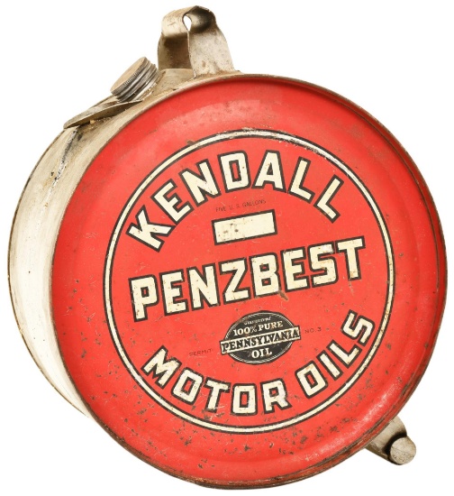 Kendall Penzbest Motor Oil Five Gallon Rocker Can