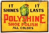 Polyshine Shoe Polish w/Logo Metal Sign