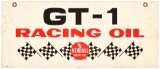 Kendall GT-1 Racing Oil w/Race Flags Metal Sign