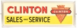 Clinton (engines) w/Logo Sales & Service Plastic Lighted Sign