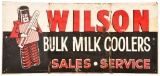 Wilson Bulk Milk Coolers Sales & Service Metal Sign
