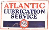 Atlantic Lubrication Service w/Logo Porcelain Sign