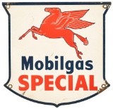 Mobilgas Special w/Pegasus Porcelain Pump Sign