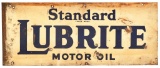 Standard Lubrite Motor Oil Metal Sign for Oil Bottle Rack