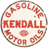 Kendall Gasoline Motor Oil w/Pennsylvania Seal Porcelain Sign