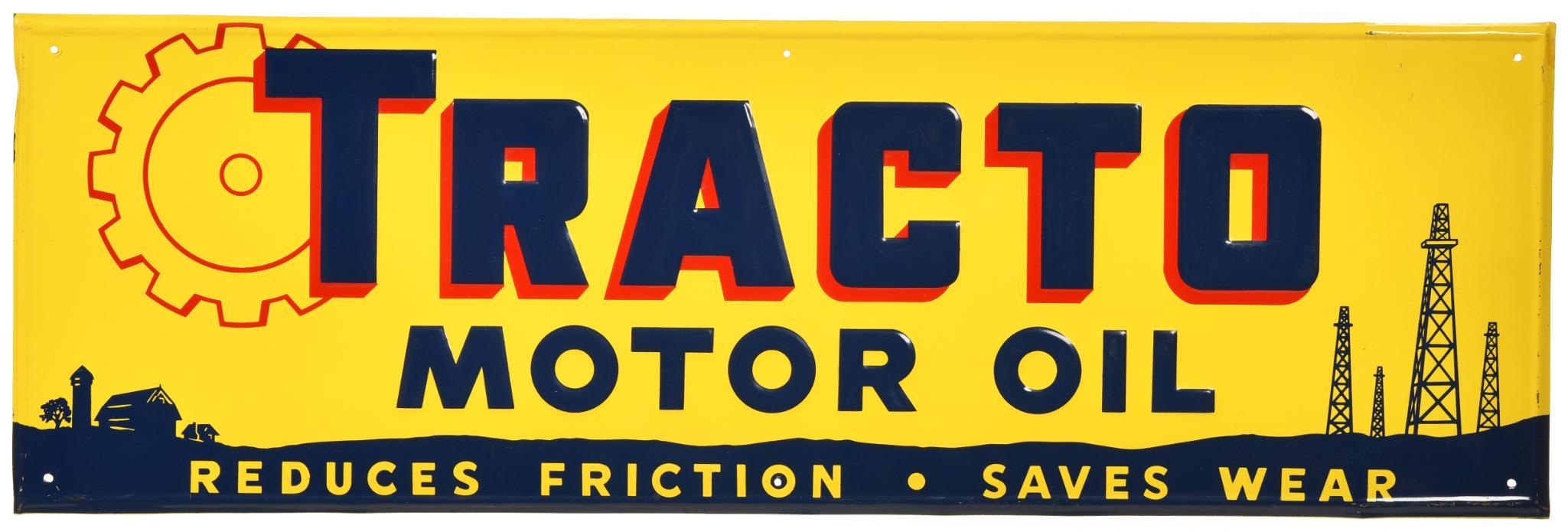 Tracto Motor Oil "Reduces FrictionSaves Wear" Proxibid