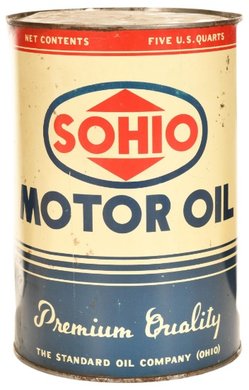 Sohio Motor Oil 5 Quart Can
