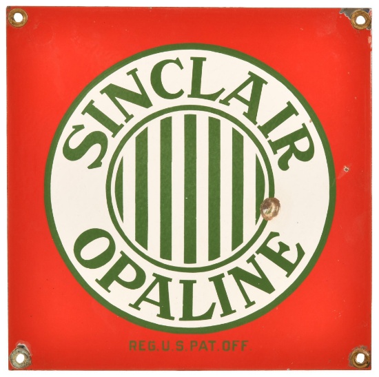 Sinclair Opaline w/Striped logo Porcelain Sign