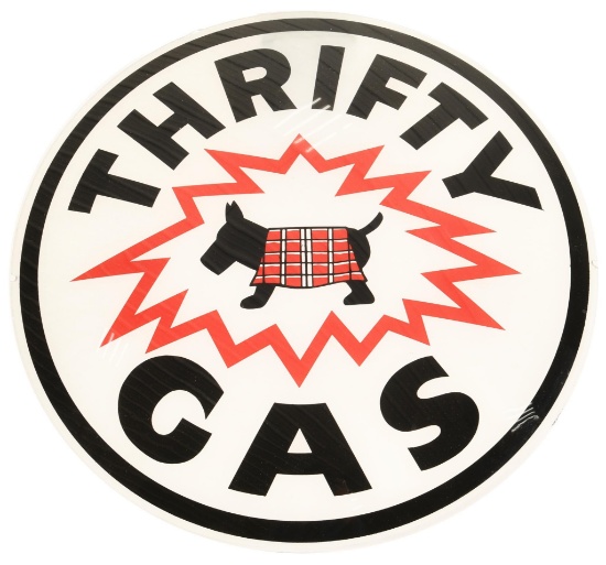 Thrifty Gas w/Scottie Dog Logo Single 13.5" Globe Lens