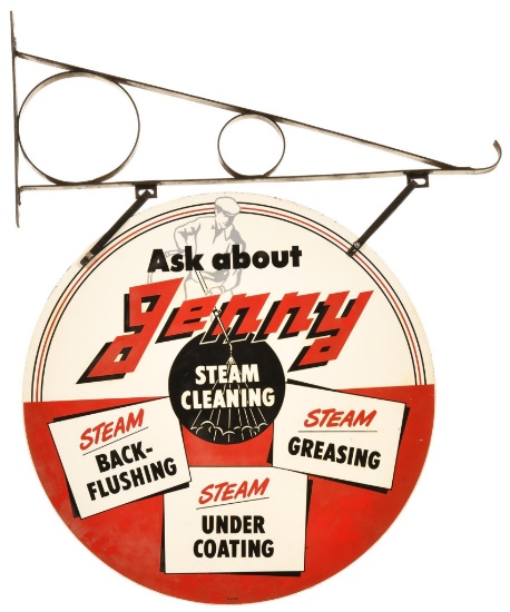 Jenny Stream Cleaning w/Graphics Metal Sign & Hanger