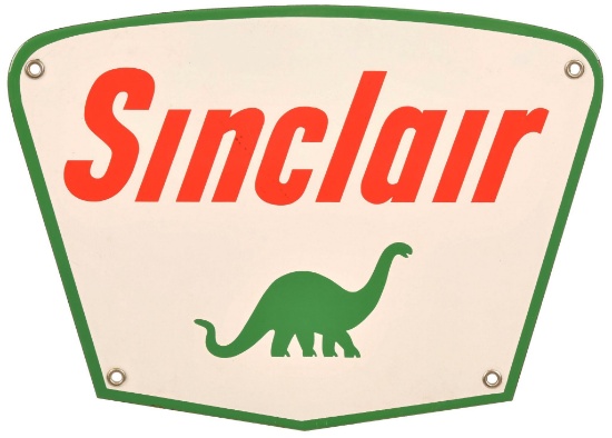Sinclair w/Dino Porcelain Truck Door Sign