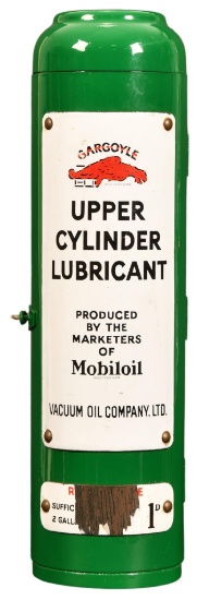 Vacuum Oil Gargoyle Upper Cylinder Lubricant Cabinet & Sign