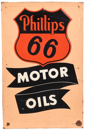 Phillips (red &amp; Black) Motor Oil Metal Sign