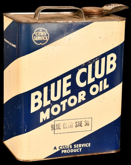 Cities Service Blue Club 2 Gallon Can