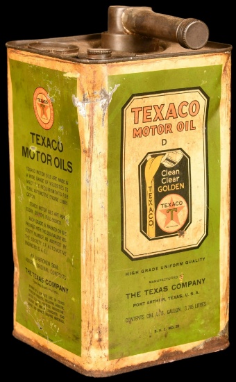 Texaco Golden Pour 1 Gallon Can