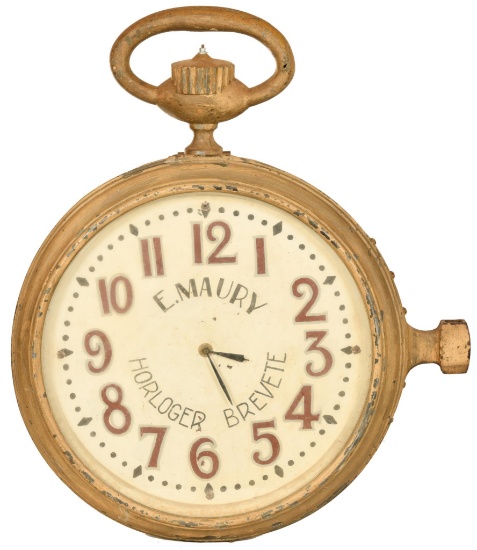 Large E. Maury Horloger Brevete Clock