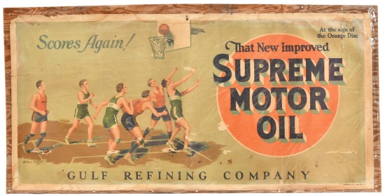 Gulf Supreme Motor Oil Poster