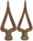 Lot Of 2 Cast Iron Finials