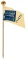 Stieff Brass & Celluloid Stick Pin