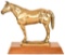 Metal Plated Horse Figure