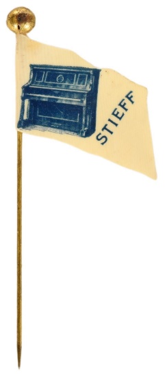 Stieff Brass & Celluloid Stick Pin