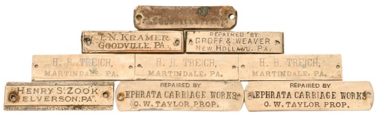 Lot Of Carriage Buggy Wagon Tags