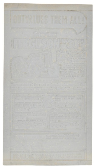 Ferguson "30" Cardstock Printing Block