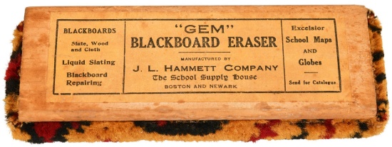 Early "gem" Blackboard Eraser Nos
