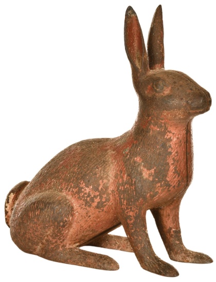 Large Cast Iron Rabbit
