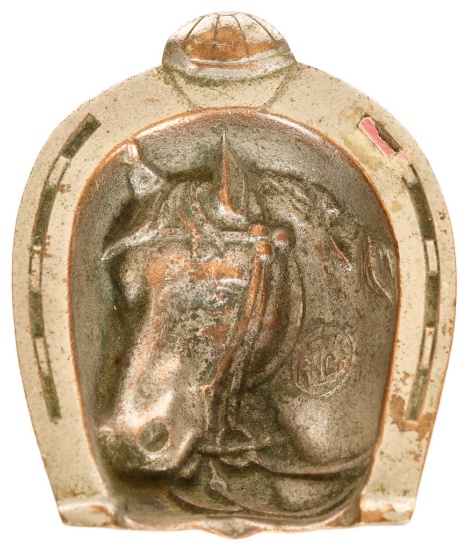 Rhc Co. Horse & Horseshoe Ashtray