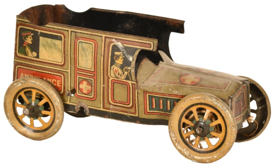 Early Tin Litho Ambulance
