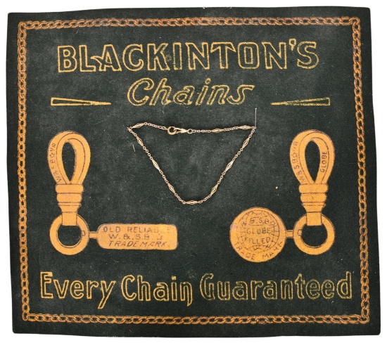 Blackington's Chains Countertop Felt Display With Chain