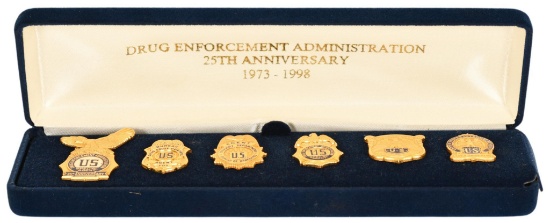 Drug Enforcement Administration 25th Anniversary Pin Set