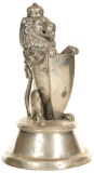 Lion With Crown & Shield Metal Figure