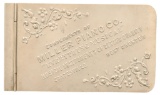Miller Piano Co. Notebook