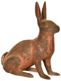 Large Cast Iron Rabbit