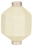 D&s White Milk Glass Lightning Rod Ball