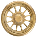Early Style Brass Automobile Wheel