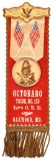 Nos Improved Order Of The Redman Celluloid Badge