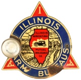 Illinois Farm Supply License Plate Topper & Reflector